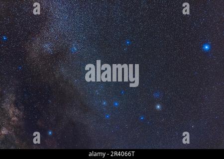 Sternenhaufen bei Serpen und Ophiuchus. Stockfoto