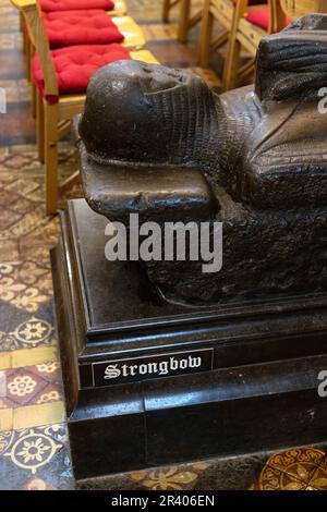 Das Grab von Strongbow in der Christ Church Cathedral in Dublin, Irland. Stockfoto