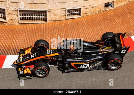 22 VERSCHOOR Richard (nld), Van Amersfoort Racing, Dallara F2, Action während der 5. Runde der FIA-Formel-2-Meisterschaft 2023 vom 26. Bis 28. Mai 2023 auf dem Circuit de Monaco in Monaco – Photo Julien Delfosse/DPPI Stockfoto