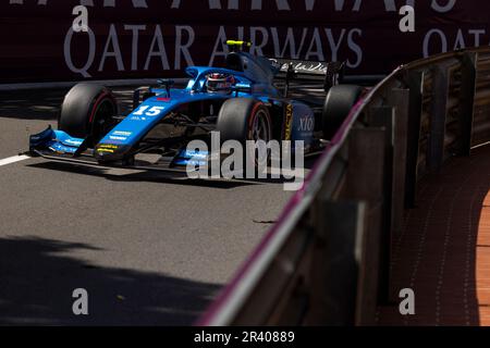 15 CORDEEL Amaury (Bel), UNI-Virtuosi Racing, Dallara F2, Action während der 5. Runde der FIA-Formel-2-Meisterschaft 2023 vom 26. Bis 28. Mai 2023 auf dem Circuit de Monaco in Monaco – Photo Julien Delfosse / DPPI Stockfoto