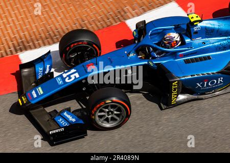 15 CORDEEL Amaury (Bel), UNI-Virtuosi Racing, Dallara F2, Action während der 5. Runde der FIA-Formel-2-Meisterschaft 2023 vom 26. Bis 28. Mai 2023 auf dem Circuit de Monaco in Monaco – Photo Julien Delfosse / DPPI Stockfoto