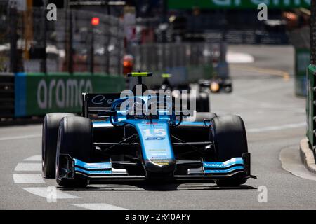 15 CORDEEL Amaury (Bel), UNI-Virtuosi Racing, Dallara F2, Action während der 5. Runde der FIA-Formel-2-Meisterschaft 2023 vom 26. Bis 28. Mai 2023 auf dem Circuit de Monaco in Monaco – Photo Julien Delfosse / DPPI Stockfoto