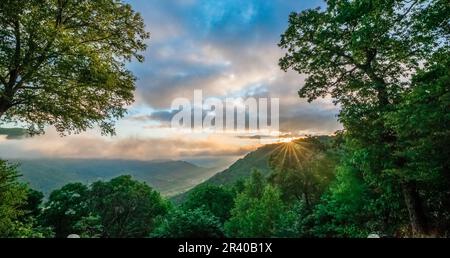 Wunderschöne Naturkulisse im maggie Valley Nord carolina Stockfoto