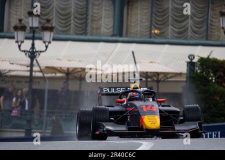 14 MONTOYA Sebastian (COL), Hitech Pulse-Acht, Dallara F3, Action während der 3. Runde der FIA Formel-3-Meisterschaft 2023 vom 26. Bis 28. Mai 2023 auf dem Circuit de Monaco in Monaco – Photo Julien Delfosse/DPPI Stockfoto