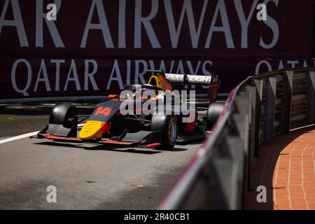 14 MONTOYA Sebastian (COL), Hitech Pulse-Acht, Dallara F3, Action während der 3. Runde der FIA Formel-3-Meisterschaft 2023 vom 26. Bis 28. Mai 2023 auf dem Circuit de Monaco in Monaco – Photo Julien Delfosse/DPPI Stockfoto