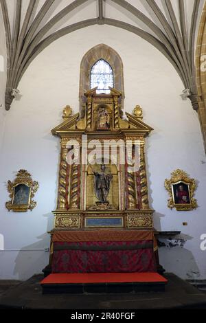 Seitenaltar in der Kathedrale von Santa Ana Stockfoto