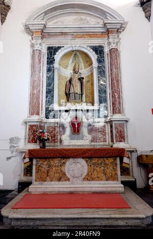 Seitenaltar in der Kathedrale von Santa Ana Stockfoto