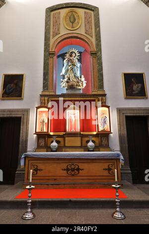 Seitenaltar in der Kathedrale von Santa Ana Stockfoto