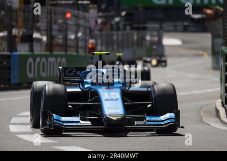 15 CORDEEL Amaury (Bel), UNI-Virtuosi Racing, Dallara F2, Action während der 5. Runde der FIA Formel-2-Meisterschaft 2023 vom 26. Bis 28. Mai 2023 auf dem Circuit de Monaco in Monaco - Foto: Julien Delfosse/DPPI/LiveMedia Stockfoto