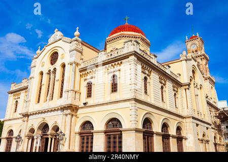 Die Agios Minas Kathedrale ist eine griechisch-orthodoxe Kirche in Heraklion auf Kreta, Griechenland Stockfoto