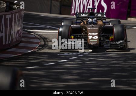 16 NISSANY Roy (isr), PHM Racing von Charouz, Dallara F2, Action während der 5. Runde der FIA Formel-2-Meisterschaft 2023 vom 26. Bis 28. Mai 2023 auf dem Circuit de Monaco in Monaco – Foto: Julien Delfosse/DPPI/LiveMedia Stockfoto