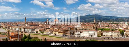 Luftaufnahme von Florenz Toskana Italien Stockfoto