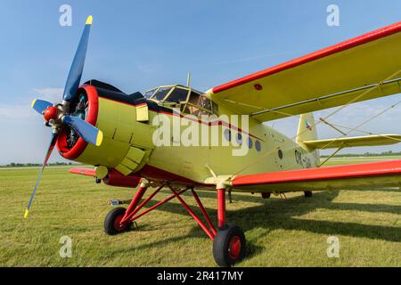 Antonov an-2 auf der Caslav Air Show 2023 in Caslav, Tschechische Republik Stockfoto