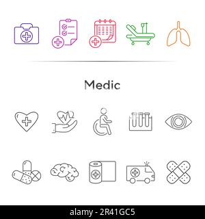 Medizinische Symbole Stock Vektor