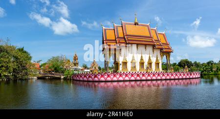 Wat Plai Laem Tempelpanorama auf der Insel Ko Samui in Thailand Stockfoto