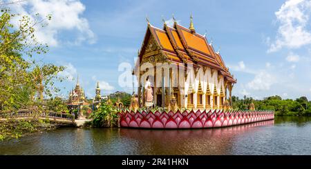 Wat Plai Laem Tempelpanorama auf der Insel Ko Samui in Thailand Stockfoto