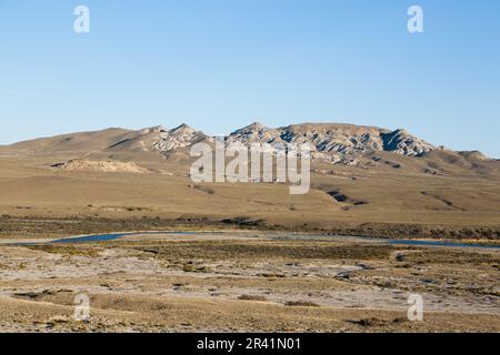 La Leona versteinerter Wald, Patagonien, Argentinien. Weg nach El Calafate Stockfoto