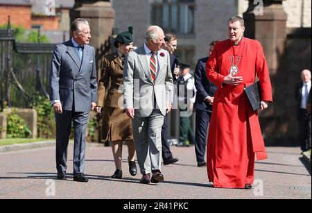 Armagh, Nordirland. 26. Mai 2023. König Karl III. Besucht den Market Theatre Square für eine Kulturfeier in Armagh, Nordirland, Donnerstag, 25. Mai 2023. Foto: Northern Ireland Office/Credit: UPI/Alamy Live News Stockfoto