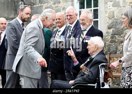 Armagh, Nordirland. 26. Mai 2023. König Karl III. Besucht den Market Theatre Square für eine Kulturfeier in Armagh, Nordirland, Donnerstag, 25. Mai 2023. Foto: Northern Ireland Office/Credit: UPI/Alamy Live News Stockfoto