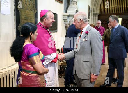 Armagh, Nordirland. 26. Mai 2023. König Karl III. Besucht den Market Theatre Square für eine Kulturfeier in Armagh, Nordirland, Donnerstag, 25. Mai 2023. Foto: Northern Ireland Office/Credit: UPI/Alamy Live News Stockfoto