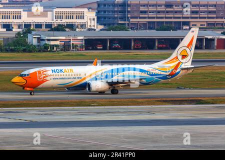 NokAir Boeing 737-800 Flugzeug Bangkok Don Mueang Flughafen in Thailand Stockfoto