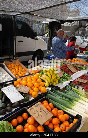 Die Obstmärkte von Torrox Costa, 2023. Stockfoto