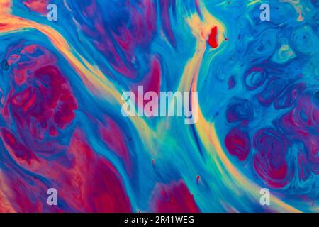 Fantasie abstrakte Farben Blau und Lila mit goldenen Streifen kosmische Explosion Hintergrund-Assets Stockfoto