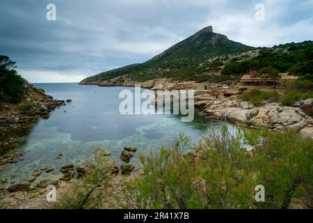 Cala LladÃ³. Parque natural de Sa Dragonera. Andratx.Mallorca.Illes Balears.EspaÃ±a. Stockfoto