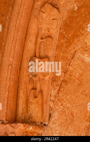 Ermita de Santa Coloma, Albendiego, Provinz Guadalajara, Spanien. Stockfoto