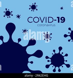 Covid 19-Hintergrundvektordarstellung. corona-Virus Stock Vektor