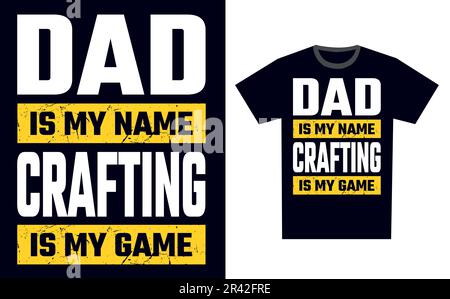 Crafting T-Shirt Design Template Vector Stock Vektor