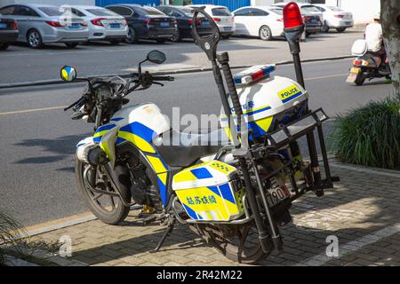 Polizei Motorrad, China Stockfoto