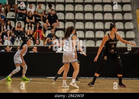 Vigo, Spanien. 25. Mai 2023. Die Spieler der italienischen Mannschaft führen ein Angriffsspiel unter der Leitung ihrer Teamkollegen Villa durch. Kredit: xan Gasalla / Alamy Live News. Stockfoto