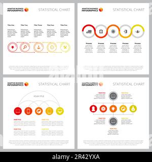 Sammlung moderner Infografik-Vorlagen Stock Vektor