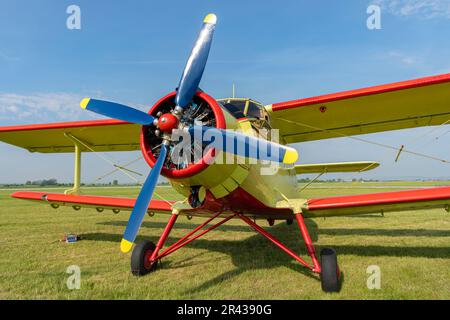 Antonov an-2 auf der Caslav Air Show 2023 in Caslav, Tschechische Republik Stockfoto