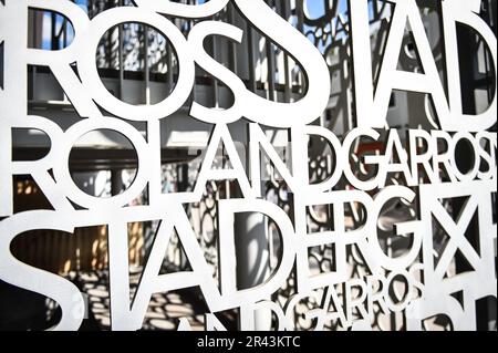 Paris, Frankreich. 24. Mai 2023. Illustration bei Roland-Garros 2023, Grand-Slam-Tennisturnier, Vorschau am 24. Mai 2023 im Roland-Garros-Stadion in Paris, Frankreich - Foto Matthieu Mirville/DPPI Credit: DPPI Media/Alamy Live News Stockfoto