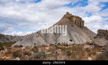 Barranco del Cautivo, Tabernas Desert, Tabernas, Spanien Stockfoto