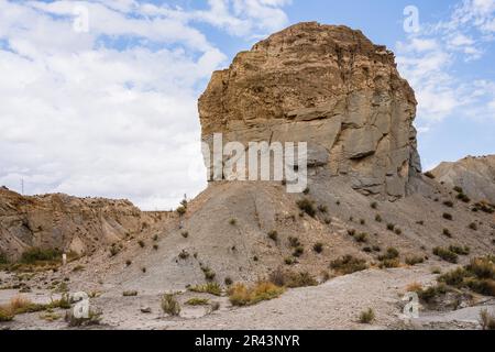 Barranco del Cautivo, Tabernas Desert, Tabernas, Spanien Stockfoto