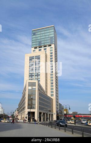 Zoofenster Gebäudekomplex, mit Waldorf Astoria Hotel in Berlin, Deutschland Stockfoto