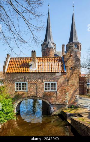 Oostpoort, Delft, Zuid-Holland, Niederlande Stockfoto