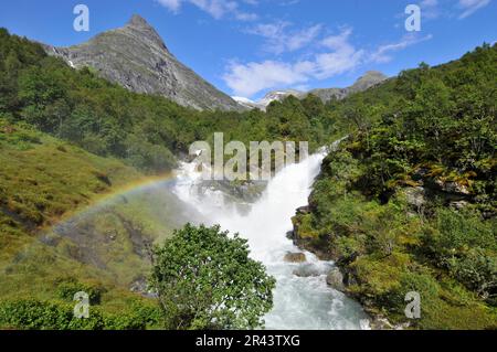 Strom, Deich, Brook, Bodal, Bodalseter, Borway, Boedal, Boedalseter Stockfoto