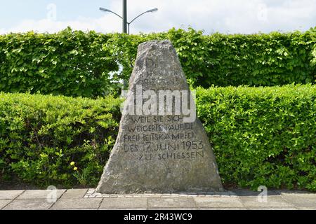 Volksaufstand-Gedenkstätte 17. Juni, Potsdamer Chaussee, Zehlendorf, Berlin, Deutschland Stockfoto