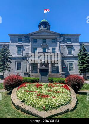 Kunstgebäude auf dem Campus der McGill Universität, Montreal, Quebec Stockfoto