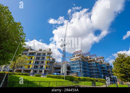 In Gravesend Kent wird ein neues Haus gebaut Stockfoto