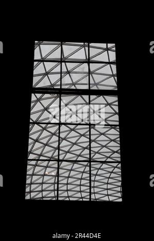 Fenster im british Museum, London, Großbritannien Stockfoto