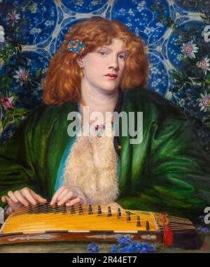 Die blauen Bower, Dante Gabriel Rossetti, 1865, Stockfoto