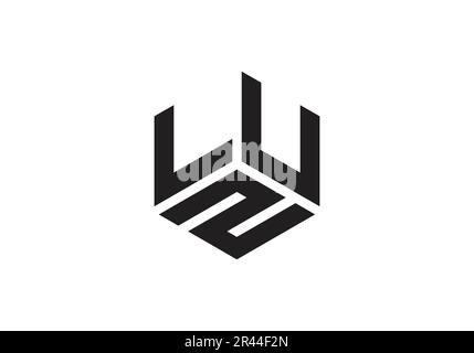 LUN Initial Monogram Letter lun Logo Design Vector Template l U n Cube Polygon Letter Logo Design Stock Vektor