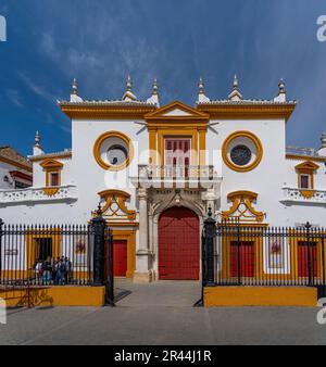 Maestranza Plaza de Toros - Sevilla Stierkampfarena - Sevilla, Andalusien, Spanien Stockfoto