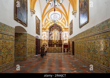 Kapelle des gotischen Palastes (Capilla del Palacio Gotico) in Alcazar (Königlicher Palast von Sevilla) - Sevilla, Andalusien, Spanien Stockfoto