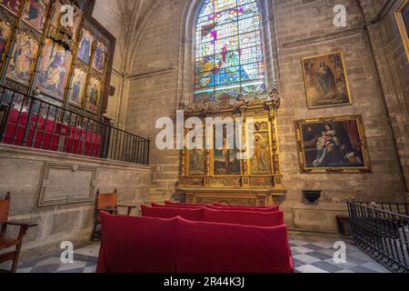 Kapelle Saint Anne (Capilla de Santa Ana) im Inneren der Kathedrale von Sevilla - Sevilla, Andalusien, Spanien Stockfoto